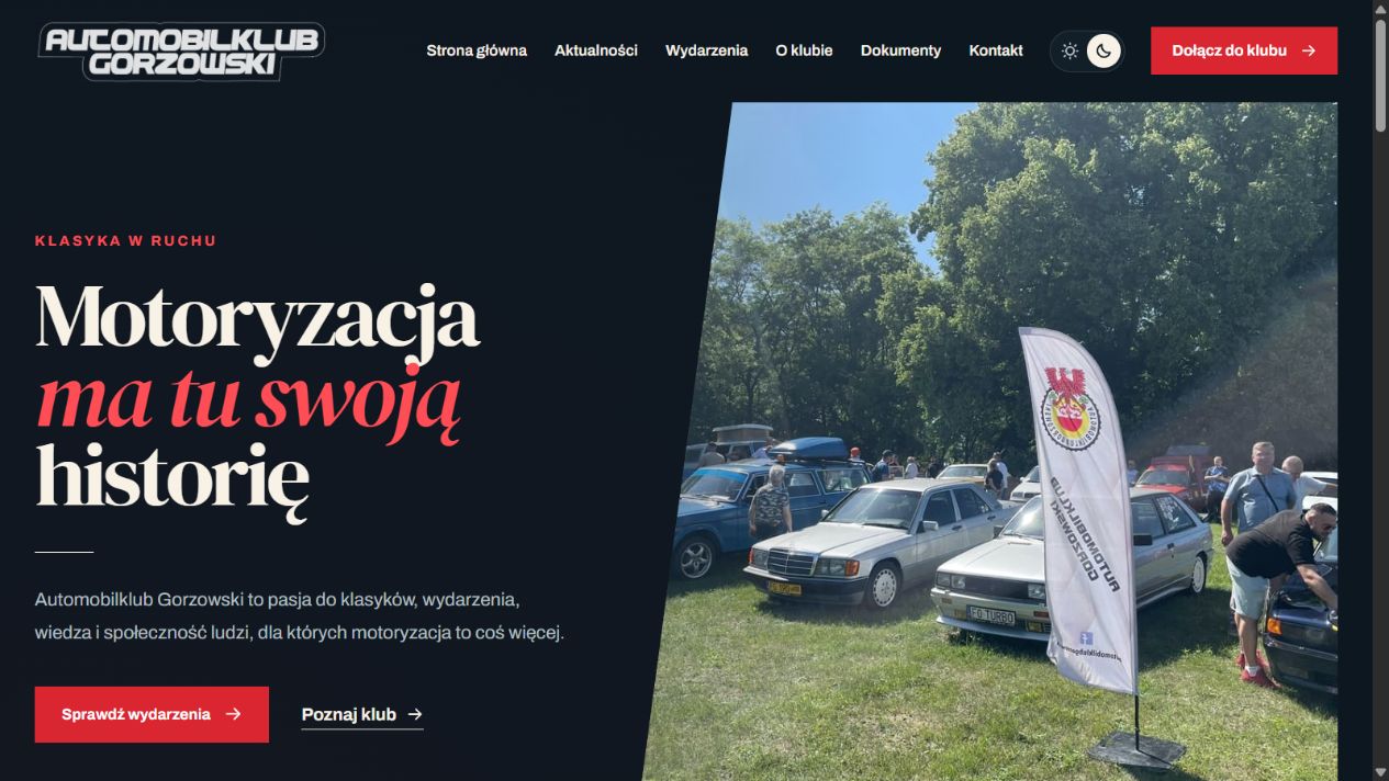 Strona Automobilklubu Gorzowskiego